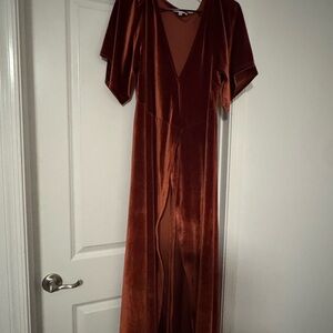 Baltic Born Rust Velvet Gown
